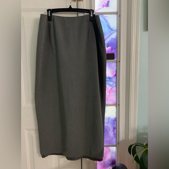 Gray Pencil Skirt - Picture 1 of 3
